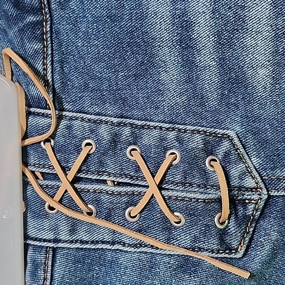 No boundaries Denim Mid Rise shorts Size 21 - Picture 7 of 12